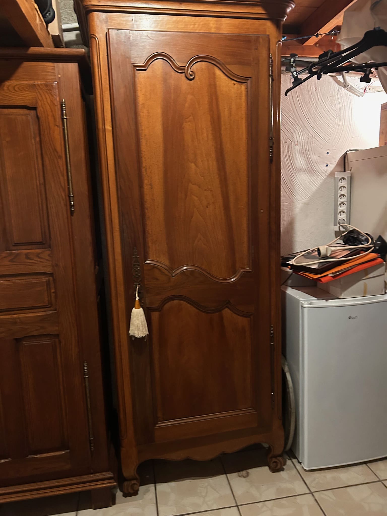 Transformation garage en buanderie avant